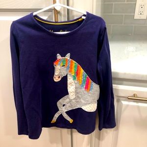 Mini Boden horse appliqué top